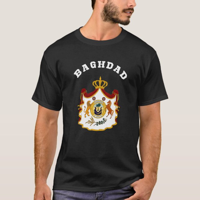Camiseta Bandera De Suveniente Del Escudo De Armas De Bagda (Anverso)