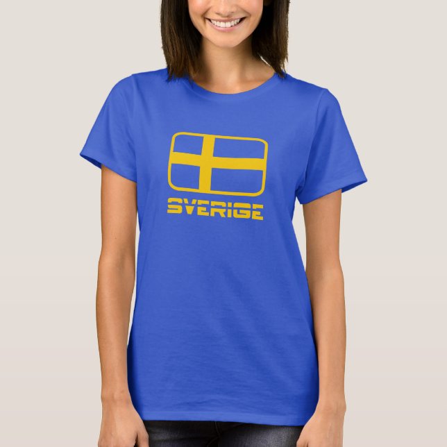 Camiseta Bandera de Sverige (Anverso)