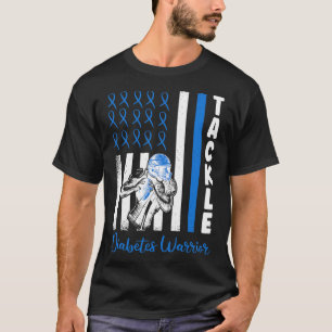 Camiseta Bandera De Tackers Usa Diabetes Azules Diabéticos 