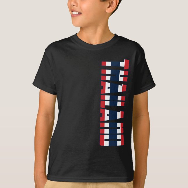 Camiseta Bandera de Tailandia (Anverso)