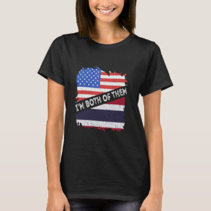 Camiseta Bandera de Tailandia Estados Unidos Yo soy de los