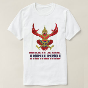 Camiseta Bandera de Tailandia y Patriótico Del Escudo De Ar