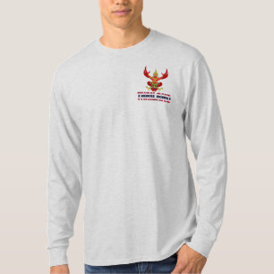 Camiseta Bandera de Tailandia y Patriótico del Escudo de Ar