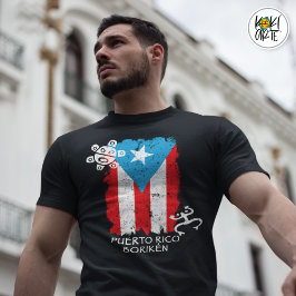 Camiseta Bandera de Taino Heritage Puerto Rico