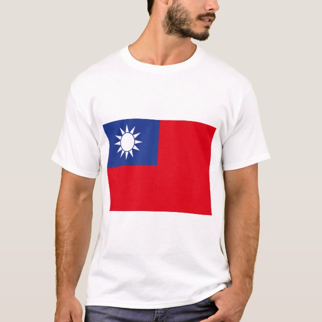 Camiseta Bandera de Taiwán (Anverso)