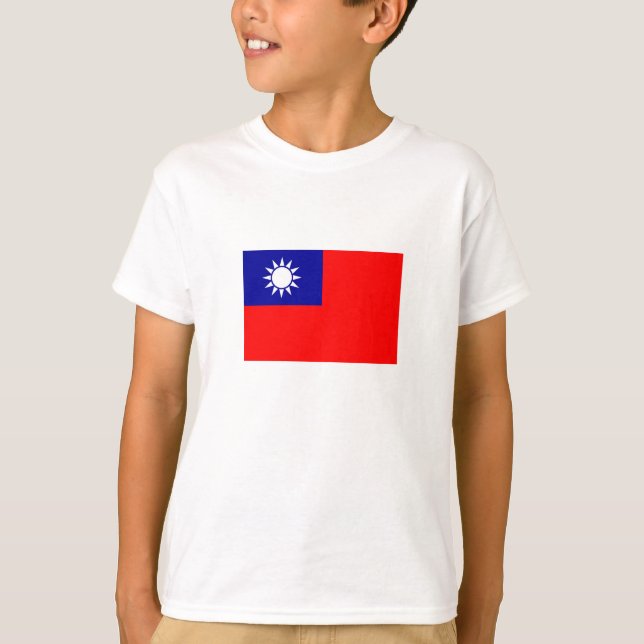 Camiseta Bandera de Taiwán (Anverso)
