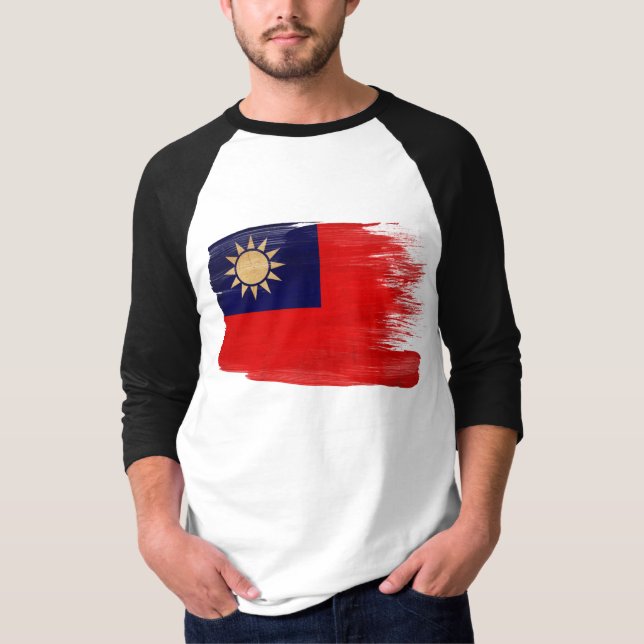 Camiseta Bandera de Taiwán (Anverso)