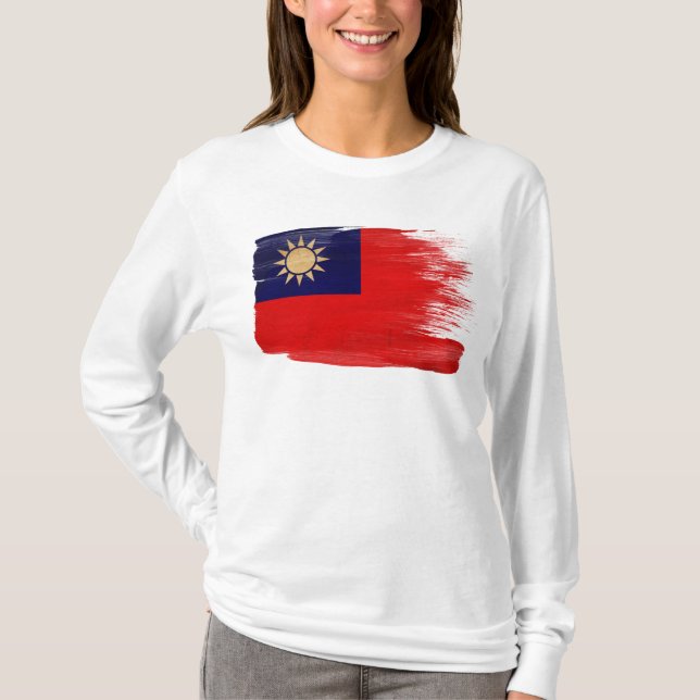 Camiseta Bandera de Taiwán (Anverso)