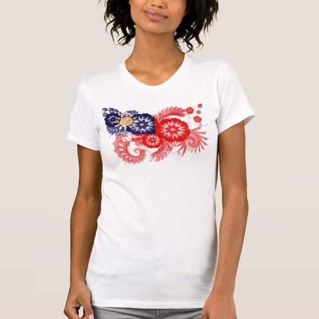 Camiseta Bandera de Taiwán (Anverso)