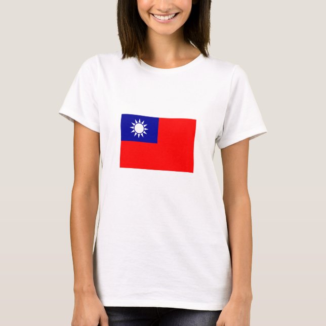 Camiseta Bandera de Taiwán (Anverso)
