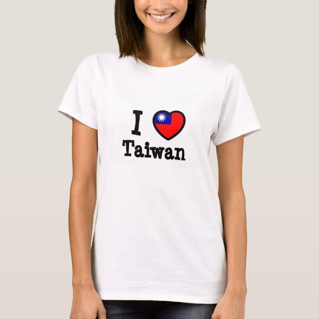 Camiseta Bandera de Taiwán (Anverso)