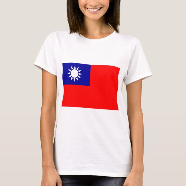 Camiseta Bandera de Taiwán (Anverso)