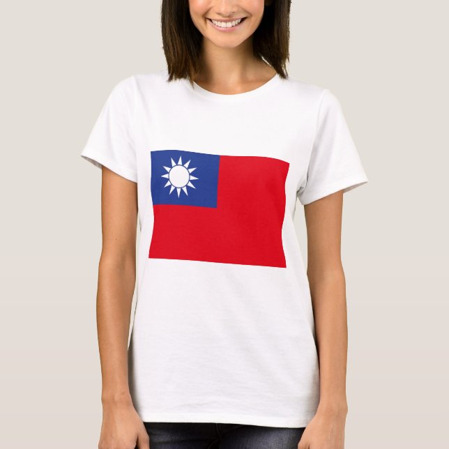 Camiseta Bandera de Taiwán (Anverso)