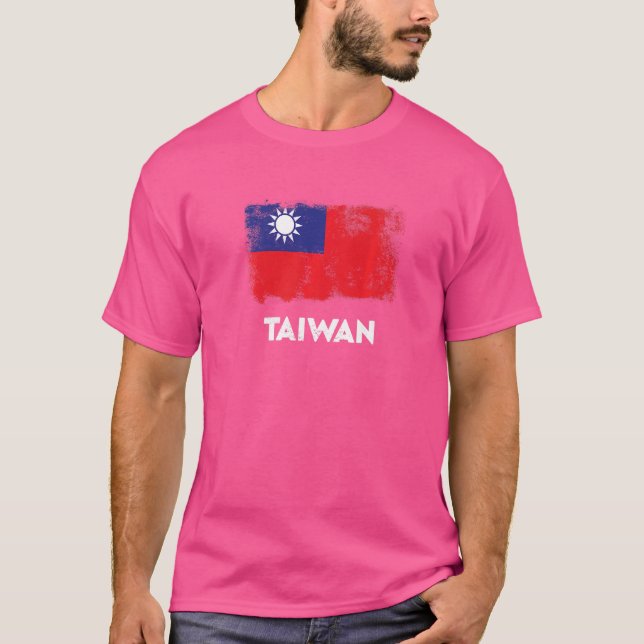 Camiseta Bandera de Taiwán (Anverso)