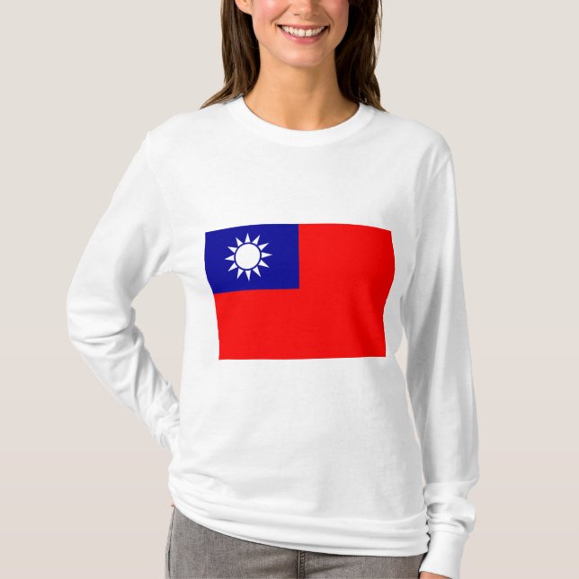Camiseta Bandera de Taiwán (Anverso)