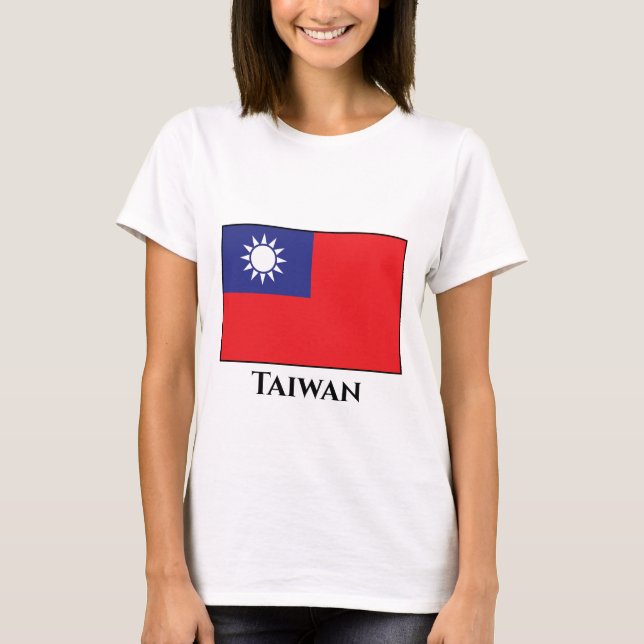 Camiseta Bandera de Taiwán (Anverso)