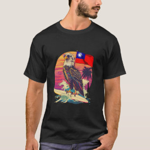 Camiseta Bandera de Taiwán Águila Surfing Raíces Taiwanesas