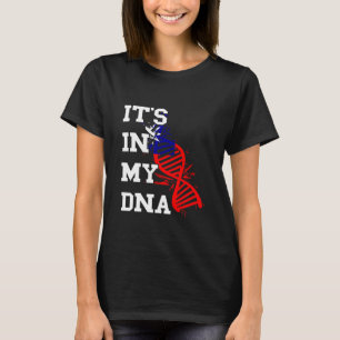 Camiseta Bandera de Taiwán Está en mi molécula de ADN Orgul