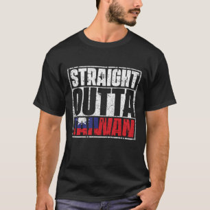 Camiseta Bandera de Taiwán hacia fuera