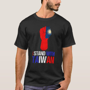 Camiseta Bandera de Taiwán puño colores de bandera taiwanes