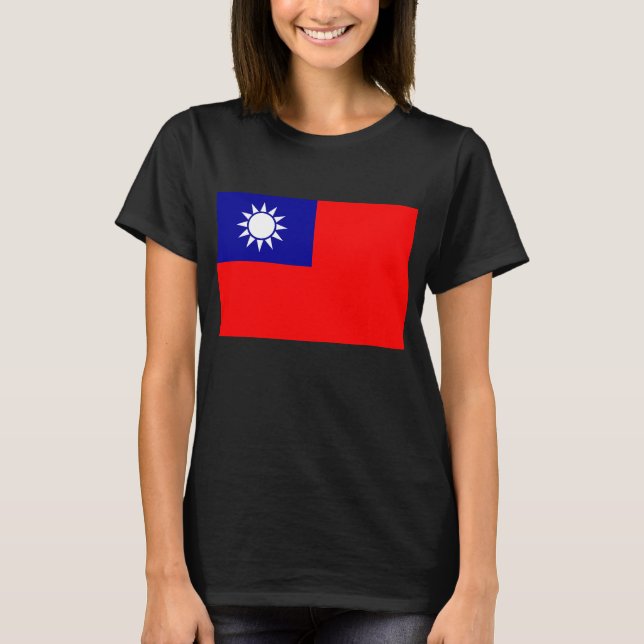 Camiseta Bandera de Taiwán: República de China, Taipei chin (Anverso)