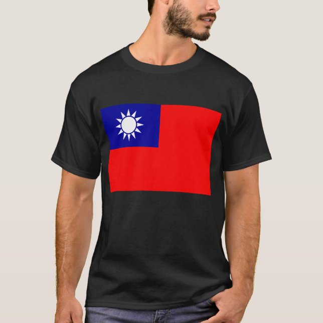 Camiseta Bandera de Taiwán: República de China, Taipei chin (Anverso)