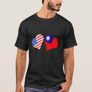 Camiseta Bandera de Taiwán USA América Orgullo Taiwanés Tai