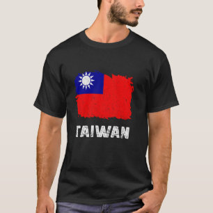 Camiseta Bandera de Taiwán Vintage Raíces Taiwanesas Orgull