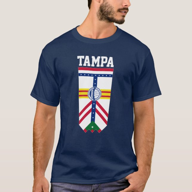 Camiseta Bandera de Tampa, Florida (Anverso)