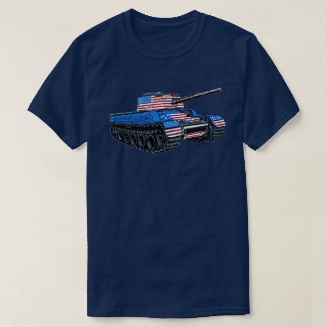 Camiseta Bandera de Tank USA (Diseño del anverso)