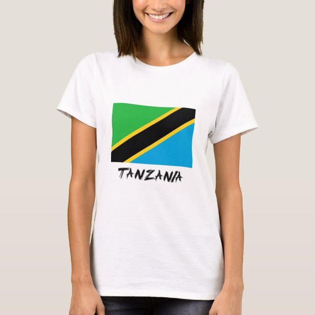 Camiseta Bandera de Tanzania (Anverso)