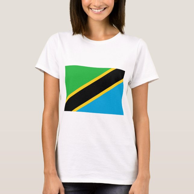 Camiseta Bandera de Tanzania (Anverso)