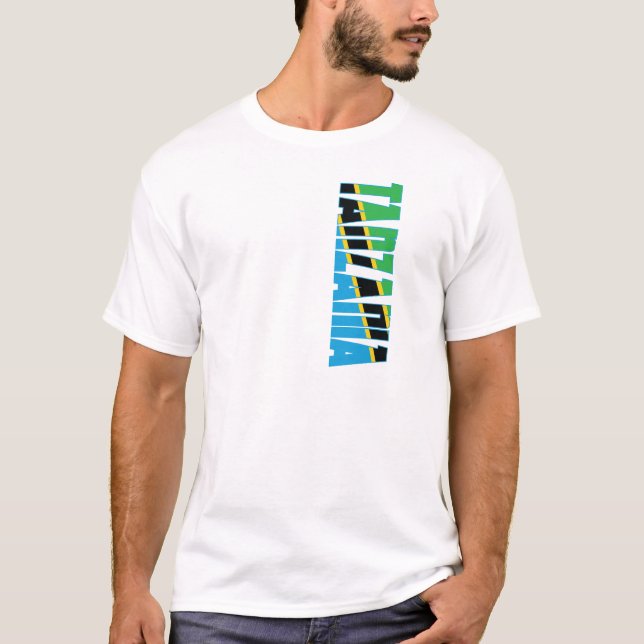 Camiseta Bandera de Tanzania (Anverso)
