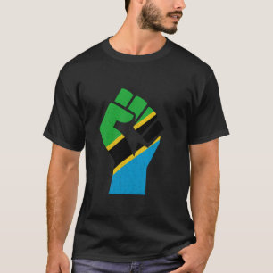 Camiseta Bandera de Tanzania Puño Orgullo Tanzanian Tanzani