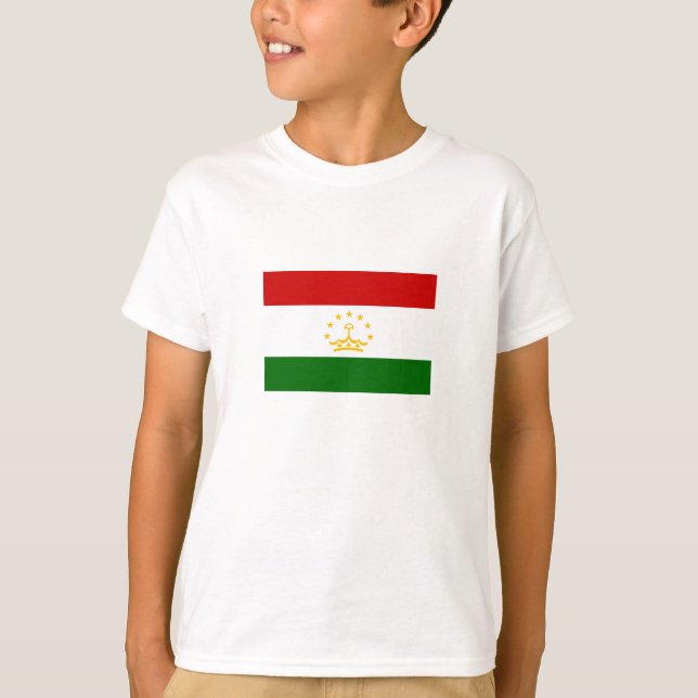 Camiseta Bandera de Tayikistán (Anverso)