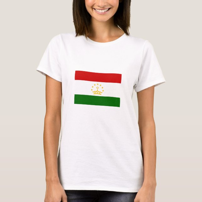 Camiseta Bandera de Tayikistán (Anverso)