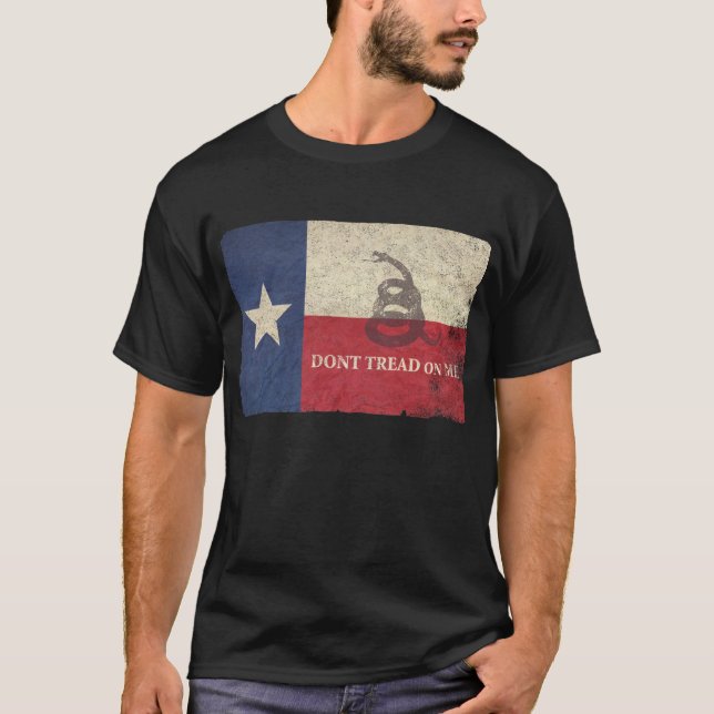 Camiseta Bandera de Tejas y de Gadsden (Anverso)