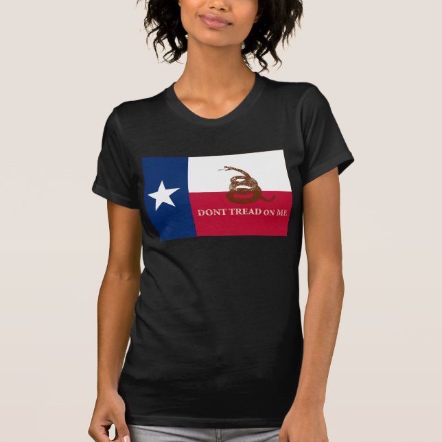 Camiseta Bandera de Tejas y de Gadsden (Anverso)