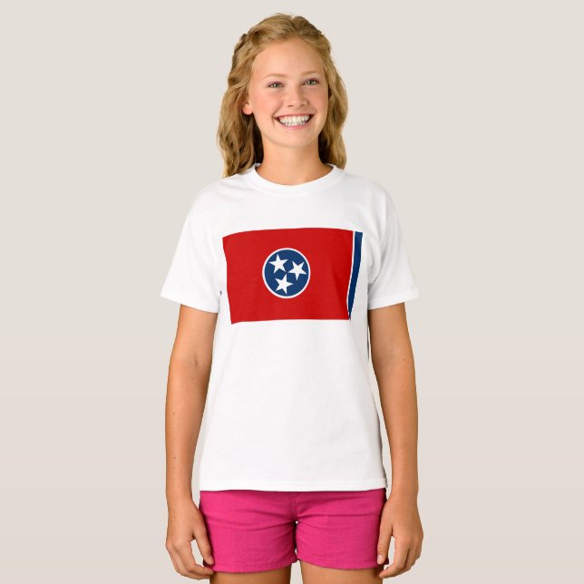 Camiseta Bandera de Tennessee (Anverso completo)