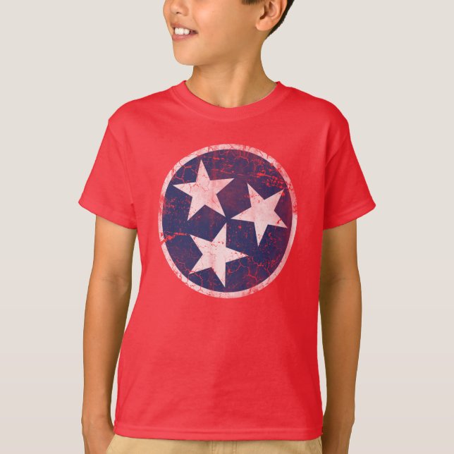 Camiseta Bandera de Tennessee (Anverso)