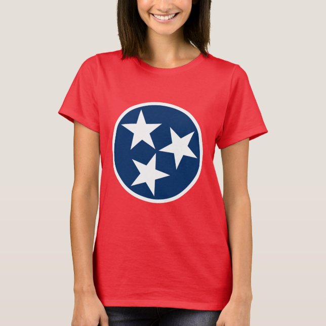 Camiseta Bandera de Tennessee (Anverso)