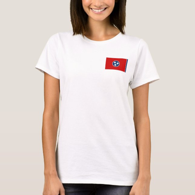 Camiseta Bandera de Tennessee de Zip Jogger de la flota fem (Anverso)
