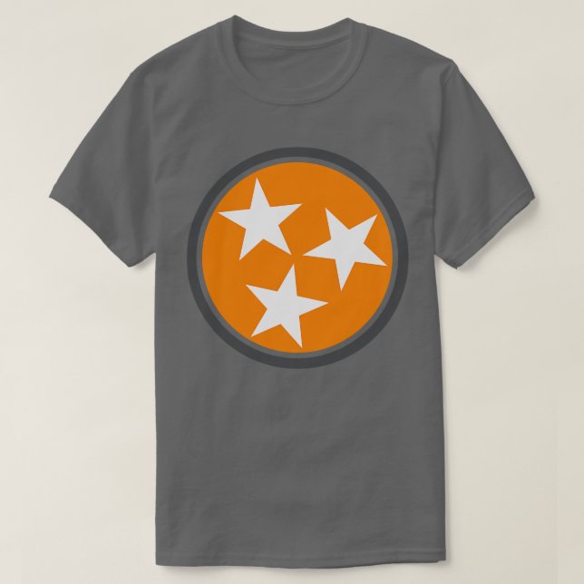Camiseta Bandera de Tennessee ostenta gran bandera estatal  (Diseño del anverso)