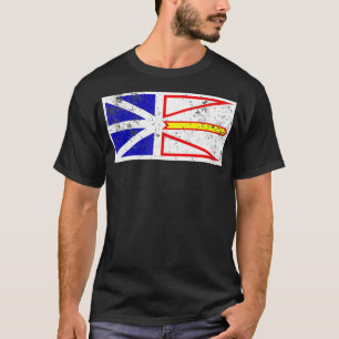 Camiseta Bandera de Terranova Provincia Canadiense Retro