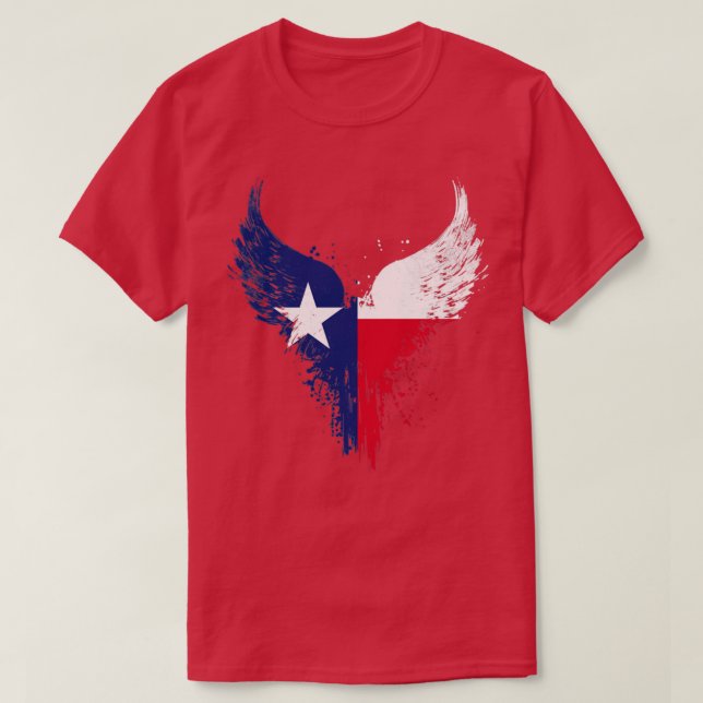 Camiseta Bandera de Texas (Diseño del anverso)