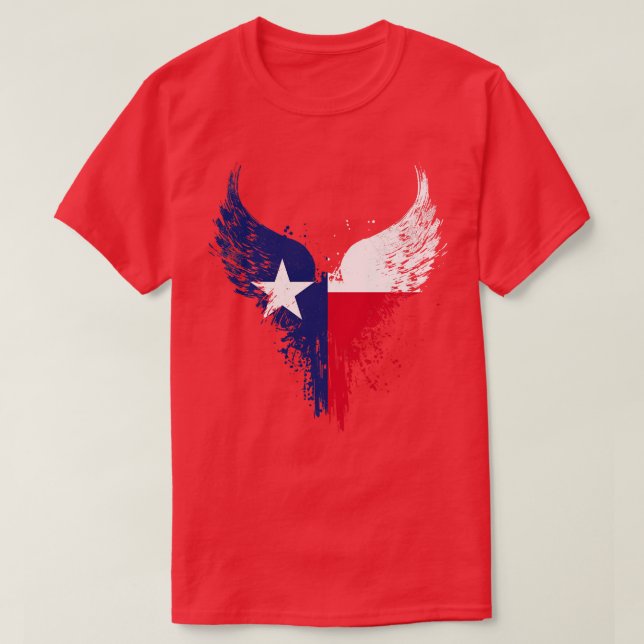 Camiseta Bandera de Texas (Diseño del anverso)