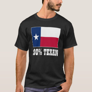 Camiseta Bandera de Texas   100% Texan
