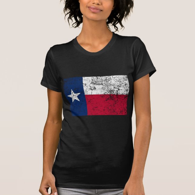 Camiseta Bandera de Texas con problemas (Anverso)