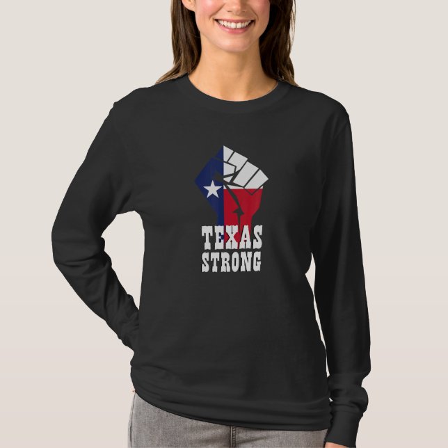 Camiseta Bandera de Texas fuerte (Anverso)