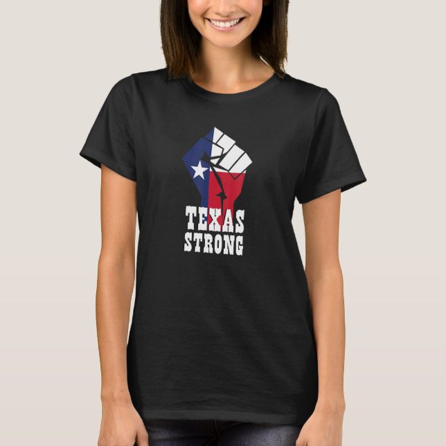 Camiseta Bandera de Texas fuerte (Anverso)